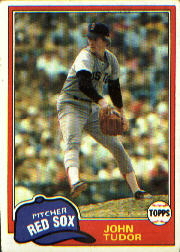 1981 Topps Baseball Cards      014      John Tudor RC